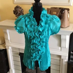 Teal Dress 👗 Blouse